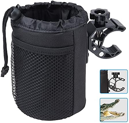 Techjayse Large Cup Holder, Oxford Fabric Drink Cup Can Holder with Drain and Alligator Clip for Motorcycle, ATV, Bike, Scooter, Wheelchair, Walker, Golf Cart, Upgrade Size Techjayse Large Cup Holder, Oxford Fabric Drink Cup Can Holder with Drain and Alligator Clip for Motorcycle, ATV, Bike, Scooter, Wheelchair, Walker, Golf Cart, Upgrade Size