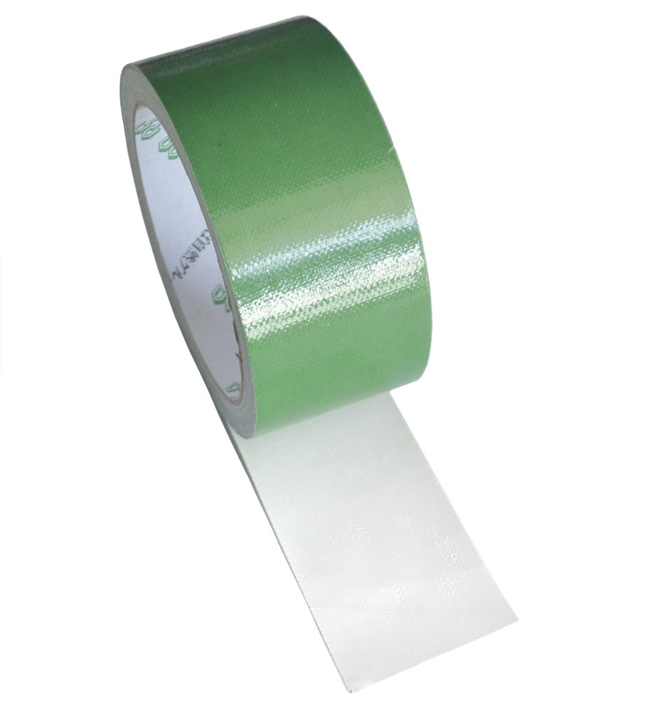 FiveSeasonStuff All Season High Strength Adhesive Single Sided Duct Tape, Carpet Tape, Strong Water resistant Tape 4.5cm x 10M (Duct Tape - Green)