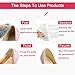 Gel Heel Grips Back Pads 10 Pairs - Silicone Heel Cushion - Shoes Boots High Heels Inserts Insoles Liners for Women and Men - by NIPOO
