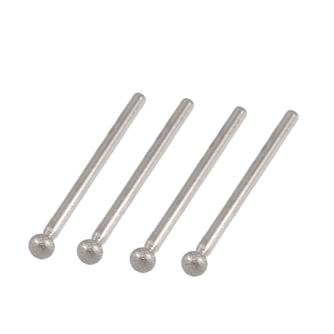 Sourcingmap 4 Pcs 5mm Ball Nose 3mm Shank Diamond Mounted Point Grinding Bits