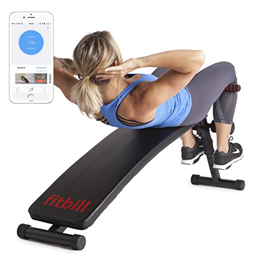 fitbill Sit Up Decline Bench with Free Workout App