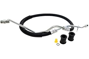 Sunsong 3402557 Power Steering Pressure Line Hose Assembly,Black & Steel