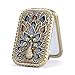 Nerien Peacock Purse Mirror Vintage Style Magnifying Makeup Mirror Bronze