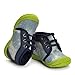 Enteer Infant Baby Boys' Soft Rubber Sole Anti-Slip Prewalker Denim Sneaker Canvas Shoes Green (19-24months)