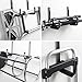 Ihomepark Heavy Duty Garage Storage Utility Hooks with Jumbo Arm, Wall Mount Garage Brackets Hanger & Organizer for Ladder Tool Chair Hose(6 Pack - Black)