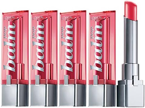 (4 Pack) L'Oréal Paris Colour Riche Lip Balm Pop, #418 Caring Coral, 0.1 fl. oz.