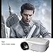 2018 Projector(Warranty Included),XINDA Huge Screen Video Projectors with free HDMI Cable,Multimedia Home Theater support 1080P Support Smartphones Blu-ray DVD Player,Laptops and Tablets(White)