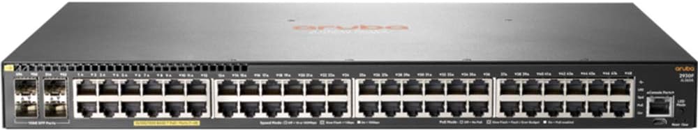 HP Aruba 2930F 48G PoE+ 4SFP Network Switch JL262A