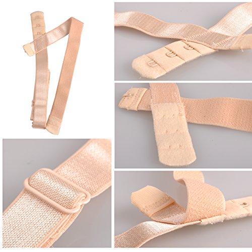 Lady Up 3 Pieces Fashionable Low Back Bra Converter Fully Adjustable Bra Strap Extender - Thumbnail 3