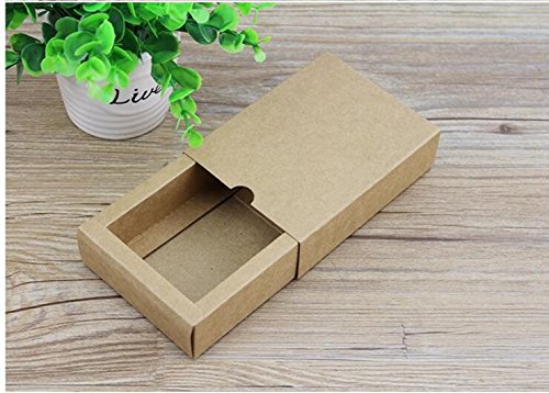 Ranggrgt 20pcs Lot White Black Kraft Gift Box Retail Black Kraft