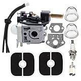 Butom SRM-266 Carburetor with Air Filter Tune-up Kit for Echo SRM-266S SRM-266T SRM-266U PAS-266 PPT-266 PPT-266H PE-266 PE-266S SHC-266 HCA-266 Trimmer Weedeater RB-K112