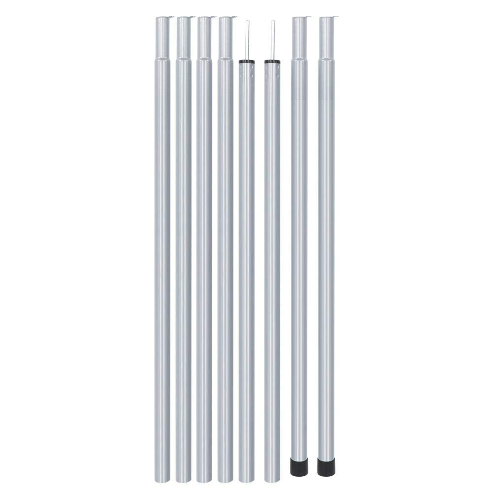 8PCS Awning Rod Folding Adjustable Aluminium Alloy Canopy Porch Tent Tarp Cover Awning Upright Poles (1.8M)