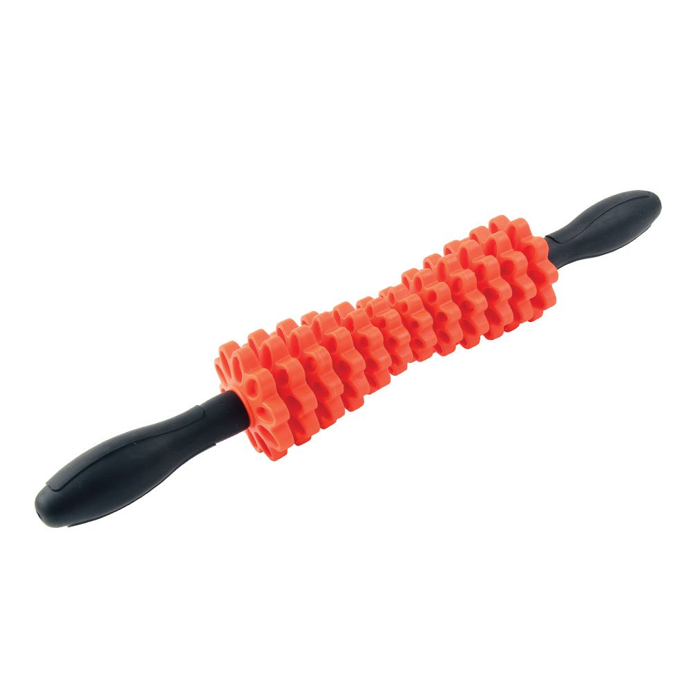 ExaFit EXAFT Unisex Adult Adjustable Massage Stick Massage Stick - Orange/Black, 45cm