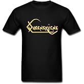 Queensryche Gold Digital logo man cotton T-shirt XXL