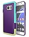TILL Galaxy S7 Case, TILL(TM) Ultra Slim 3 Color Hybrid Dual Layer Shockproof Case Extra Front Raised Lip Soft TPU & Hard PC Bumper Protective Case Cover for Samsung Galaxy S7 G930 GS7 [Purple]