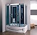 Kokss 9001 Home Luxury Bathtub Spa, Steam Shower Sauna Enclosure with Hydro Massage Tub, 6 Body Massage Jets - 1 Year Warranty