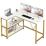 GreenForest L Shaped Desk 47 inch Small Size Corner