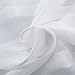 Kitchen Tier Curtains 24 inch White Tier Curtains for Bathroom Striped Cafe Curtains Sheer Small Curtains Grommet Top, 2 Panels