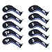 10L0L Golf Head Covers, Neoprene Zippered Golf Club Head Iron Covers - Set of 10 (Black and Dark Blue)