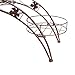 DAZONE Arch Metal Potted Plant Stand with 3 Holders Potted Plant Rack Organizer (Bronze)