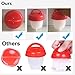 Cuisinette 6 Pack Egglettes EggCooker, Hard & Soft yolk maker from Non Stick Silicone material,No Shell,Boiler,Poacher, and Steamer