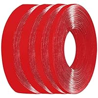 Double Sided Tape Heavy Duty Clear Waterproof Strong Adhesive Tape Acrylic Removable Mounting Tape for Home Decor, Room Decor, Bathroom Decor, Office Decor (4 Roll,Mixed Size)