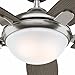 Hunter Fan 54 inch Contemporary Ceiling Fan in Brushed Nickel with LED Light and Remote (Renewed) (Brushed Nickel)