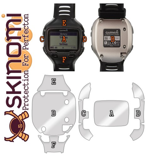 Garmin Forerunner 910XT Screen Protector + Full Body, Skinomi TechSkin Full Coverage Skin + Screen Protector for Garmin Forerunner 910XT Front & Back Clear HD Film - Thumbnail 6