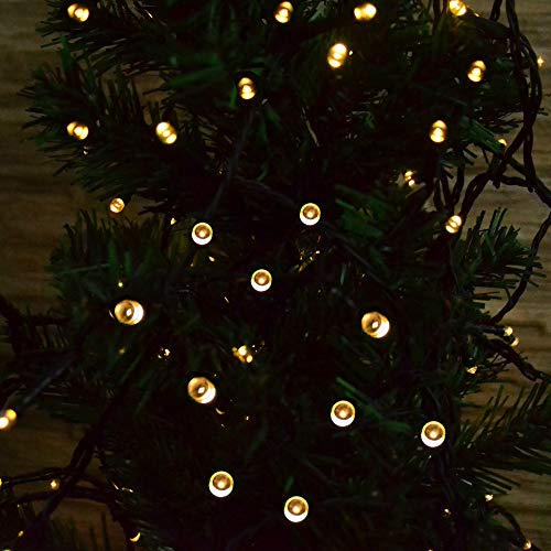 Solar String Lights Outdoor,Cshare 200 LED 8 Modes 72 FT Powered Fairy Lights Waterproof for Festival Garden Yard Pathway Christmas Tree Home Wedding Party Decorations (Warm White)