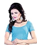 Vibes Designer Full Stitched Stretchable free size Saree Blouse (With Net Sleeves)