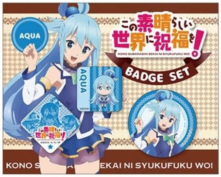 KonoSuba: God's Blessing on This Wonderful World! PVC Badge Set Aqua