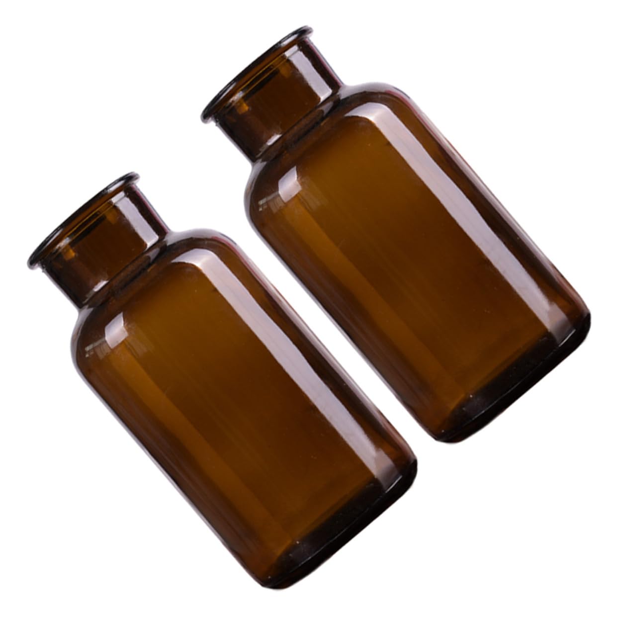 RORPOIR 2 Pcs Glass Decorative Reagent Bottles for Projects Ideal for Experiments Table Decor for Flowers Succulent Arrangements Transparent Design