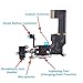 Omnirepairs-for iPhone 5C Black Charging USB Port Flex Cable + Microphone + Headphone Audio Jack Port Ribbon Replacement + Tools