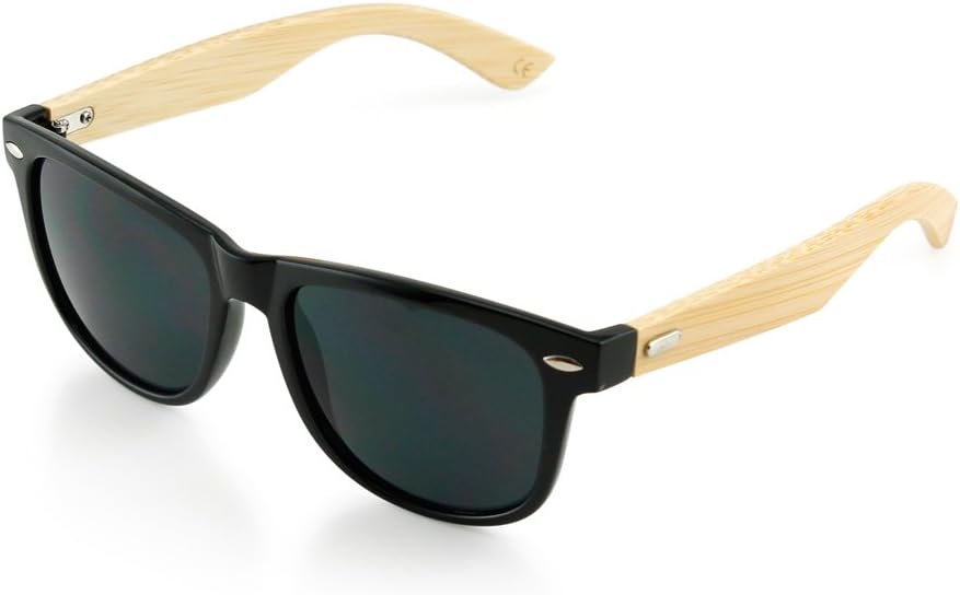 Oct17 Wood Bamboo Sunglasses Wooden Mens Womens Vintage Eyewear