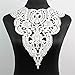 Yontree Neckline Collar Costume Venise Lace Applique Bridal Wedding Applique White 1 Pc