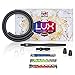 LUX Hookah Hose Mark II - Premium Silicone, Rich Color, Easy Clean Technology, Medical-Grade Aluminum Handle, and Premium Soft Hose (Pitch Black)