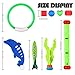 OHFUN 34 Pack Underwater Swimming/Diving Pool Toy Rings(4) Diving Sticks(5) Toypedo Bandits(4) Aquatic Dive Balls(3) Diving Dolphin(6) with Under Water Treasures Gift Set Bundle