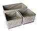 Sodynee Foldable Cloth Storage Box Drawer Closet Dresser Organizer Cube Basket Bins Containers Divider for Underwear, Bras, Socks, Ties, Scarves, 3 Pack