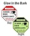 WISLIFE 24 Hour Video Surveillance Sign - This Area Under Video Surveillance Sign, ONE Piece, Glow in The Dark No Trespassing Video Surveillance Sign, 12