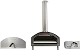 Statesman 13 Inch Wood Fired Pizza Oven Pellet Fueled with Cover and Stone view 3
