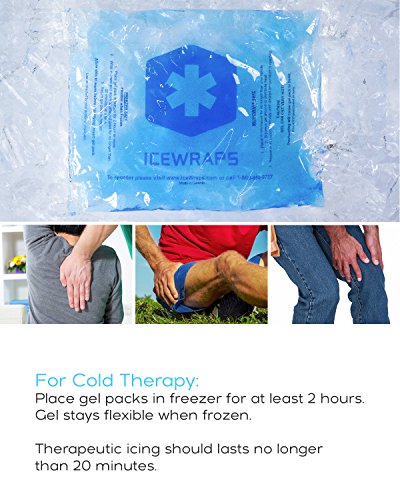 image for IceWraps Blue 8x10 Gel Pack Reusable Hot or Cold Pack for Pain Relief 