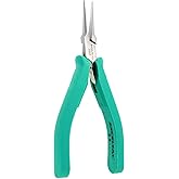 Excelta Stainless Steel Pliers, Gentle Spring Mechanism, Ergonomic Anti-Static & Cushioned Grip, Precision Tool, 5.5" Length,