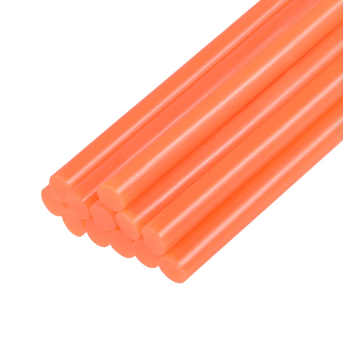 sourcing map Mini Hot Glue Sticks for Glue Gun 7mm x 100mm Orange 12pcs