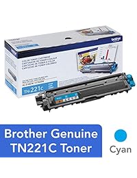 Cartucho estándar para tóner de Impresora Brother, serie TN221X, Cian