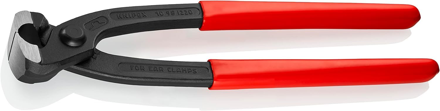 KNIPEX Ear Clamp Pliers Self-Service Card with Plastic Coating 220 mm, 10 98 I220 SB
