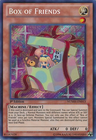 Yu-Gi-Oh! - Box of Friends (NUMH-EN013) - Number Hunters - Unlimited Edition - Secret Rare