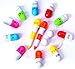 60 PCS Vitamin Pen - Multicolor Pill Shapes Ballpoint Cartoon Emotion Retractable Ball Pens with Smiling Face for Kids Teen Girls Capsule Pens Nurse Gifts Cool College School Supplies Aesthetic Stuff
