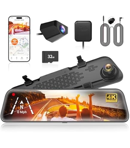 アクセサリー MIRROR DASH CAMERA Amazon.com: WOLFBOX G840S 12