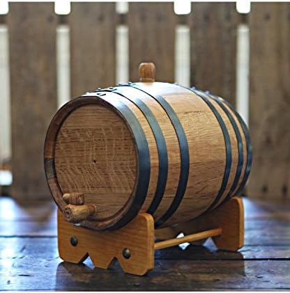 3-liter American Oak Barrel | Handcrafted using American White Oak | Age your own Whiskey, Beer, Wine, Bourbon, Tequila, Hot Sauce &amp; More