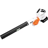LIGO 20V Cordless Leaf Blower with 4.0Ah Battery, High-Speed Dual Fan, 3-Speed Memory &amp; 180&deg; Handle, 4 Nozzles with Extension Tube for Lawn, Workshop, Desktop